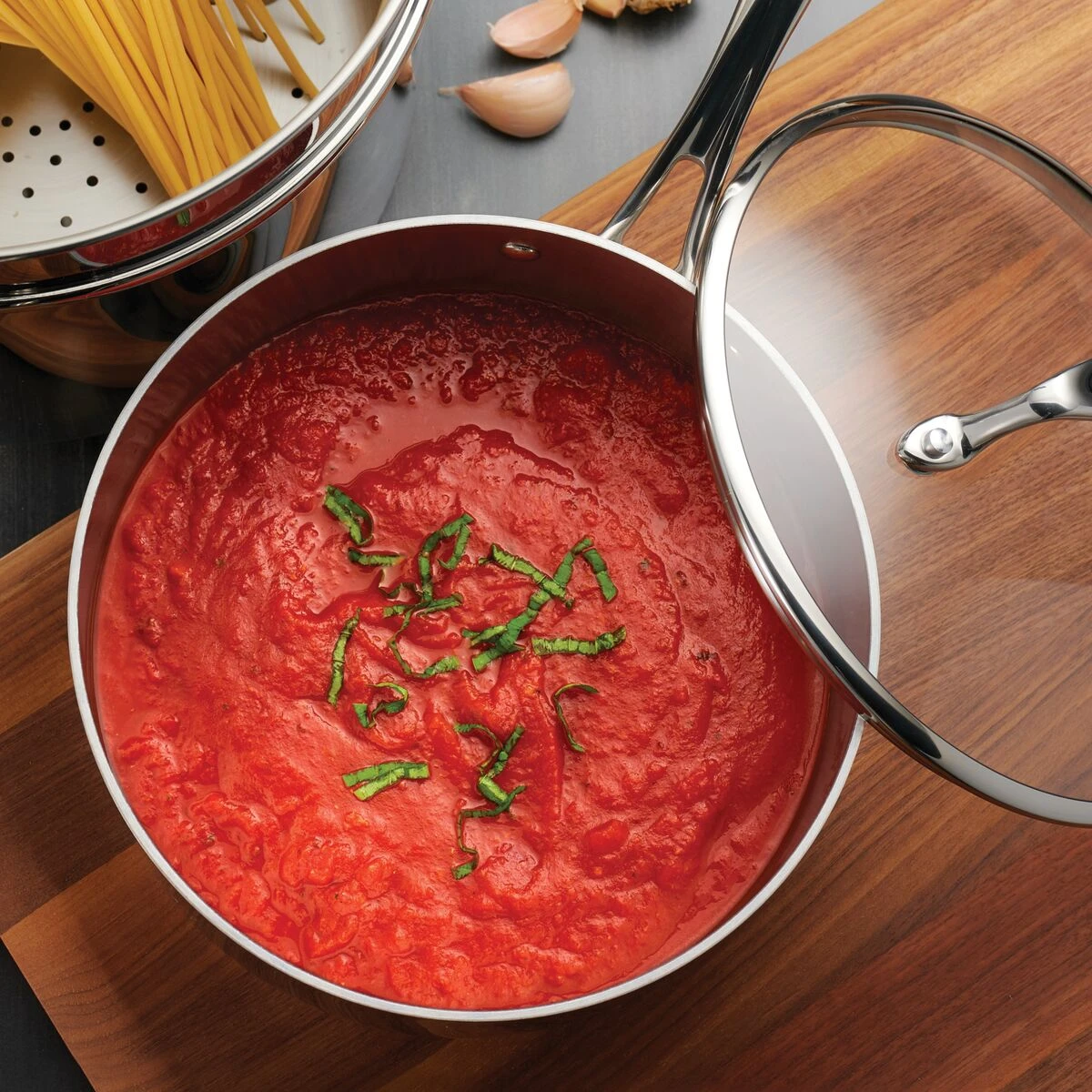 Tramontina Tri-Ply Clad 3 Qt Stainless Steel Covered Sauce Pan - Glass Lid 3 Tramontina Tri-Ply Clad 3 Qt Stainless Steel Covered Sauce Pan - Glass Lid