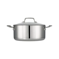 Tramontina Tri-Ply Clad 5 Qt Stainless Steel Covered Dutch Oven - Glass Lid 17 Tramontina Tri-Ply Clad 5 Qt Stainless Steel Covered Dutch Oven - Glass Lid -Tramontina 80116037IXM001G