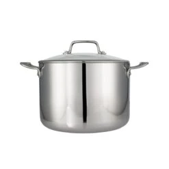 Tramontina Tri-Ply Clad 8 Qt Stainless Steel Covered Stock Pot - Glass Lid 17 Tramontina Tri-Ply Clad 8 Qt Stainless Steel Covered Stock Pot - Glass Lid -Tramontina 80116038IXM001G