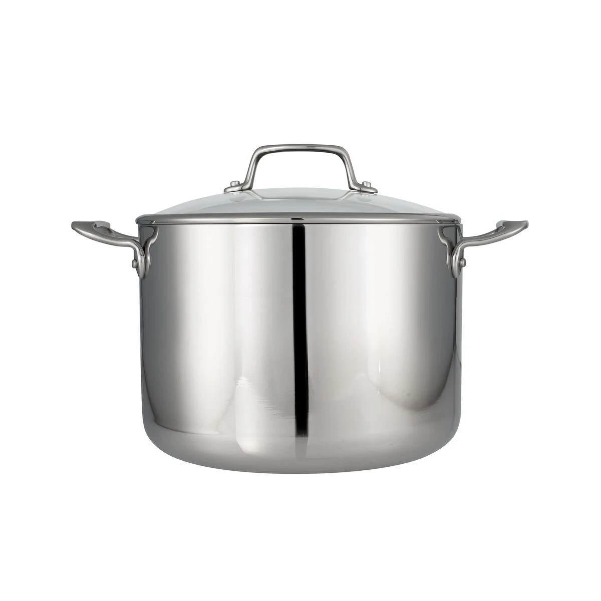 Tramontina Tri-Ply Clad 8 Qt Stainless Steel Covered Stock Pot - Glass Lid 9 Tramontina Tri-Ply Clad 8 Qt Stainless Steel Covered Stock Pot - Glass Lid - Image 7