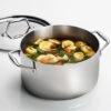 Tramontina 6 Qt Tri-Ply Clad Stainless Steel Covered Sauce Pot 1 Tramontina 6 Qt Tri-Ply Clad Stainless Steel Covered Sauce Pot -Tramontina 80116040PRM001G