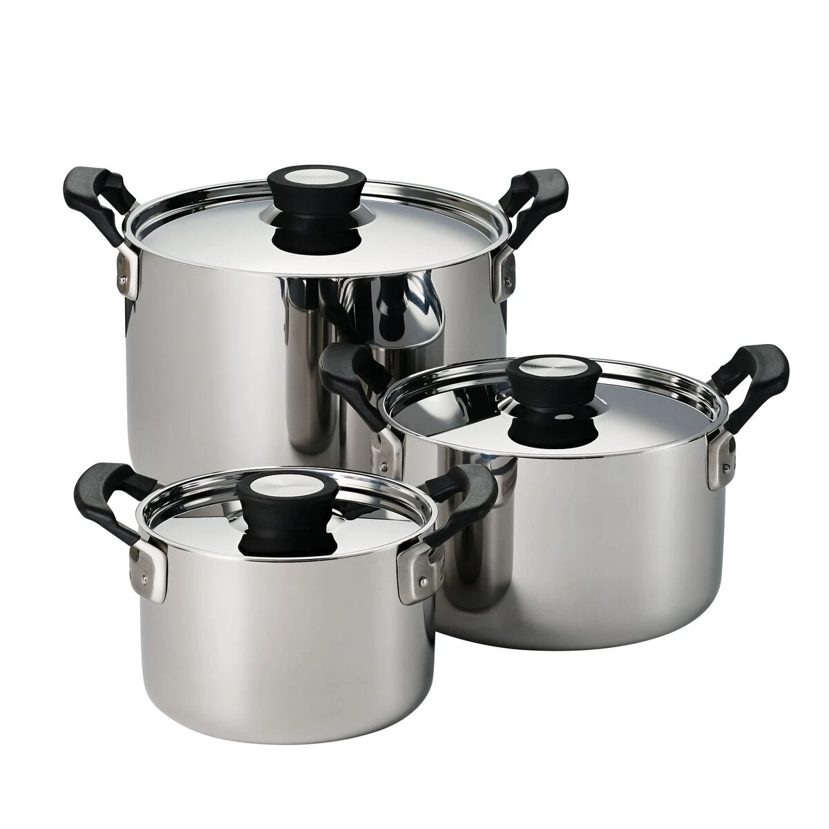 Tramontina Nesting 6 Pc Stainless Steel Tri-Ply Clad Sauce And Stock Pot Set 12 Tramontina Nesting 6 Pc Stainless Steel Tri-Ply Clad Sauce And Stock Pot Set - Image 10