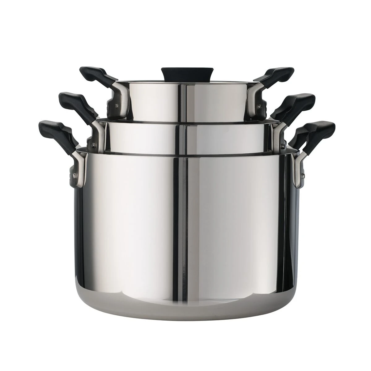 Tramontina Nesting 6 Pc Stainless Steel Tri-Ply Clad Sauce And Stock Pot Set 11 Tramontina Nesting 6 Pc Stainless Steel Tri-Ply Clad Sauce And Stock Pot Set - Image 9