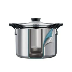 Tramontina Nesting 6 Pc Stainless Steel Tri-Ply Clad Sauce And Stock Pot Set 18 Tramontina Nesting 6 Pc Stainless Steel Tri-Ply Clad Sauce And Stock Pot Set -Tramontina 80116048IXM005G