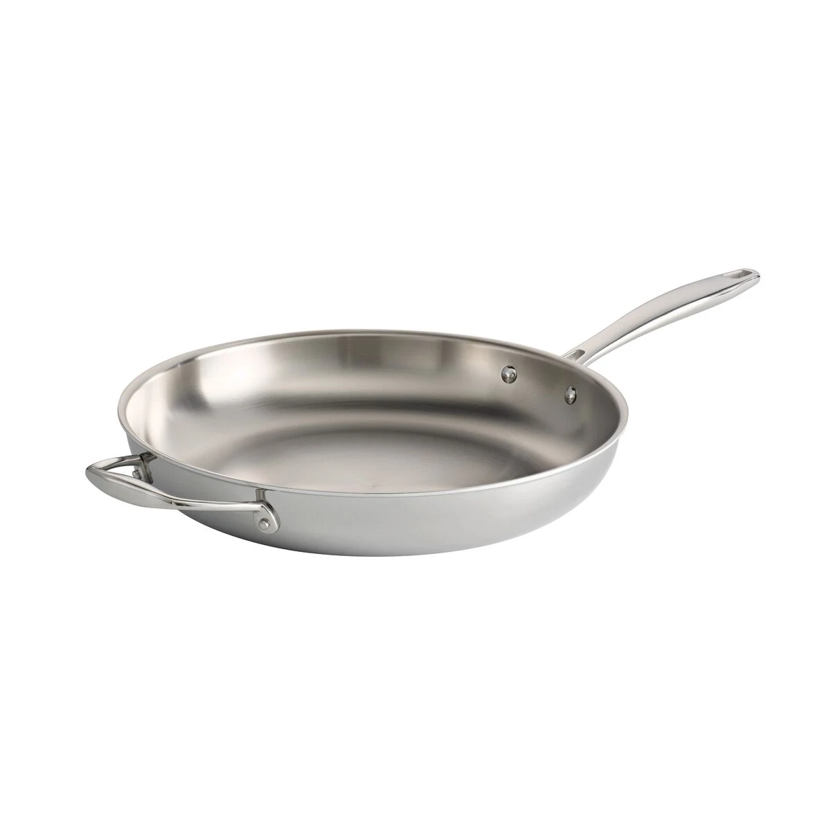 Tramontina 12 In Tri-Ply Clad Stainless Steel Fry Pan W/Helper Handle 5 Tramontina 12 In Tri-Ply Clad Stainless Steel Fry Pan W/Helper Handle - Image 3