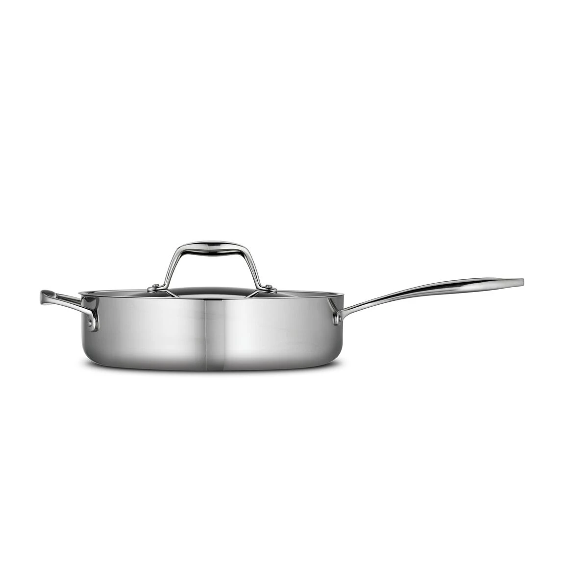 Tramontina 3 Qt Tri-Ply Clad Stainless Steel Covered Deep Sauté Pan 7 Tramontina 3 Qt Tri-Ply Clad Stainless Steel Covered Deep Sauté Pan - Image 5
