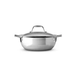 Tramontina 4 Qt Tri-Ply Clad Stainless Steel Covered Universal Pan -Tramontina 80116068IXM002G