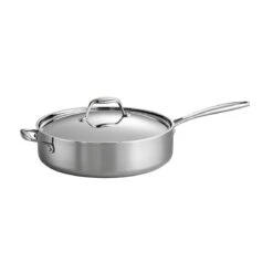 Tramontina Tri-Ply Clad 6 Qt Covered Stainless Steel Deep Sauté Pan 9 Tramontina Tri-Ply Clad 6 Qt Covered Stainless Steel Deep Sauté Pan -Tramontina 80116073IXM001G