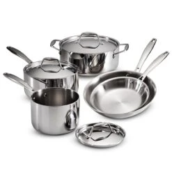 Tramontina 8 Pc Tri-Ply Clad Stainless Steel Cookware Set -Tramontina 80116247IXM001G