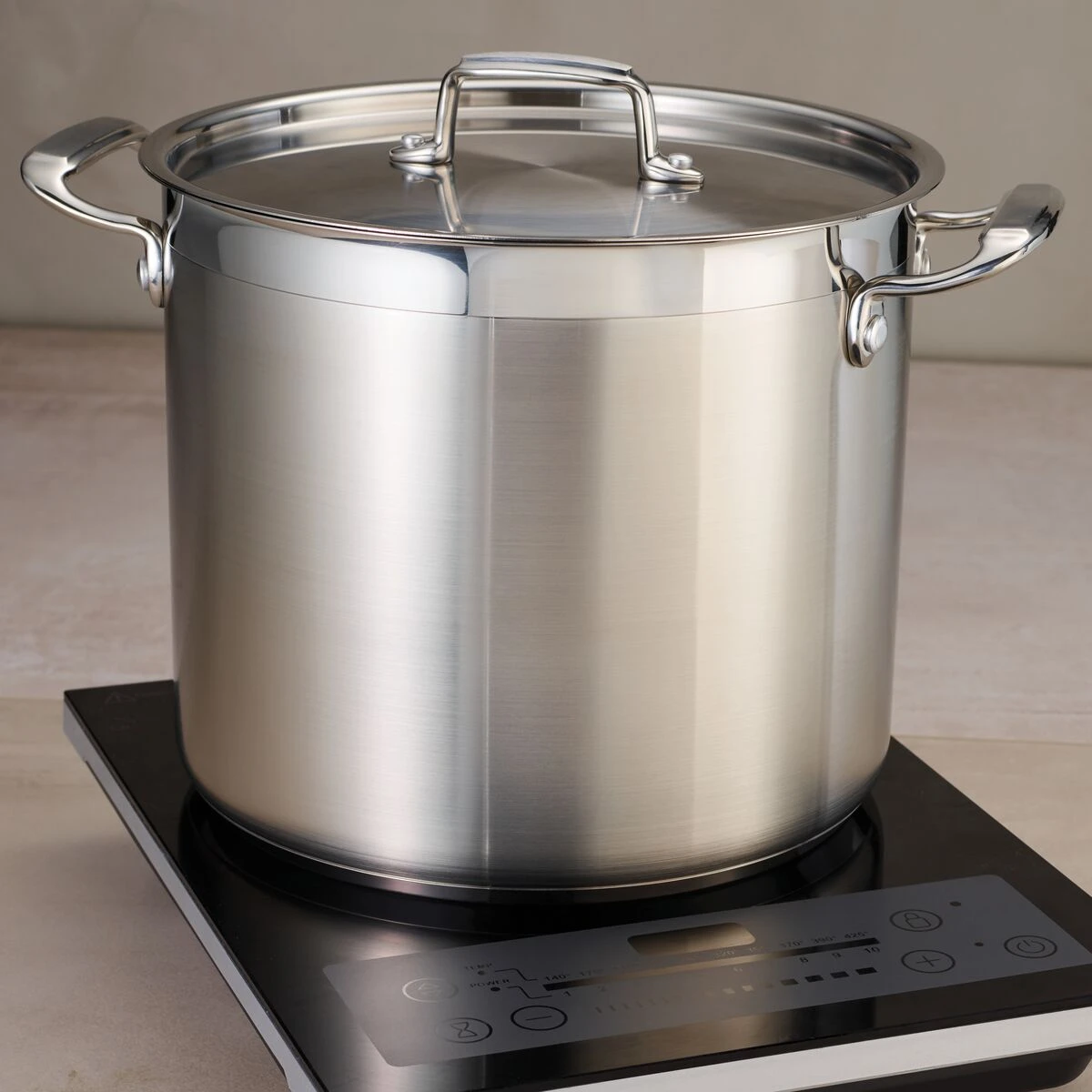 Tramontina 20 Qt Stainless Steel Covered Stock Pot 8 Tramontina 20 Qt Stainless Steel Covered Stock Pot - Image 6