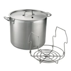 Tramontina 22 Qt Stainless Steel Canning Stock Pot With Rack -Tramontina 80120006IXM001G