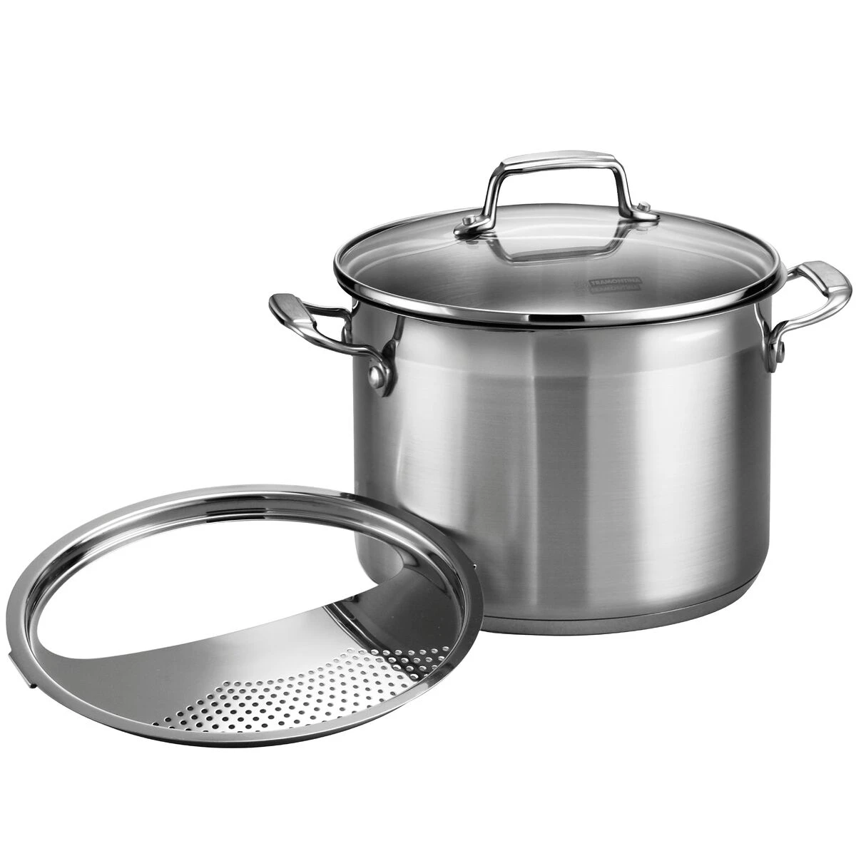 Tramontina 3 Pc - 6 Qt Stainless Steel Pasta Cooker 8 Tramontina 3 Pc - 6 Qt Stainless Steel Pasta Cooker - Image 6
