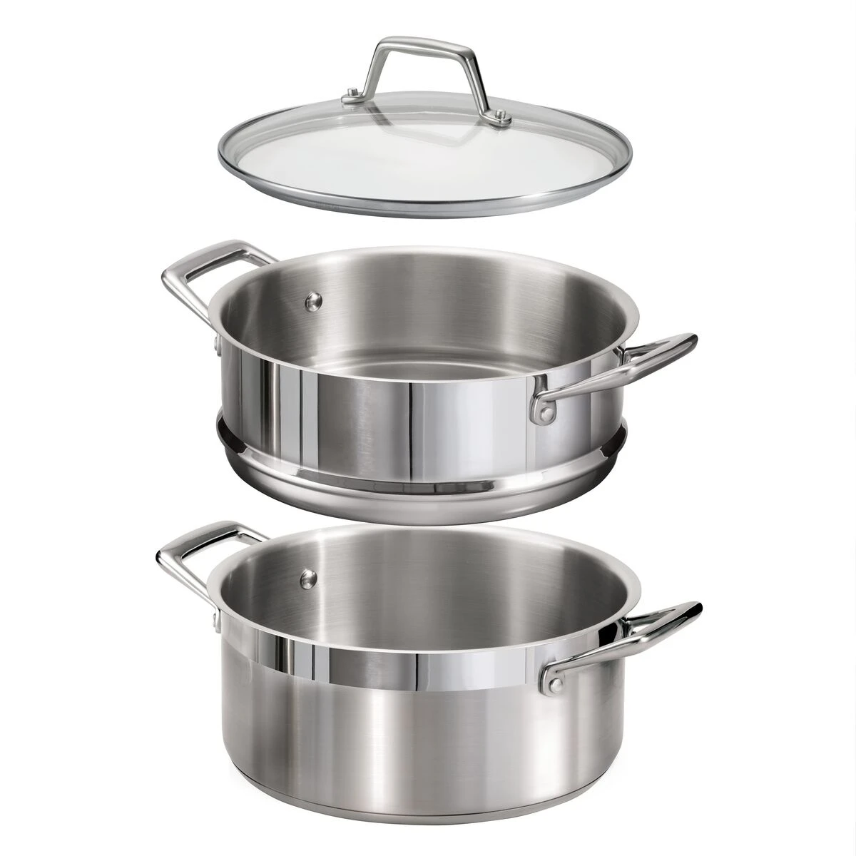 Tramontina 5 Qt Stainless Steel Steamer Set 7 Tramontina 5 Qt Stainless Steel Steamer Set - Image 5