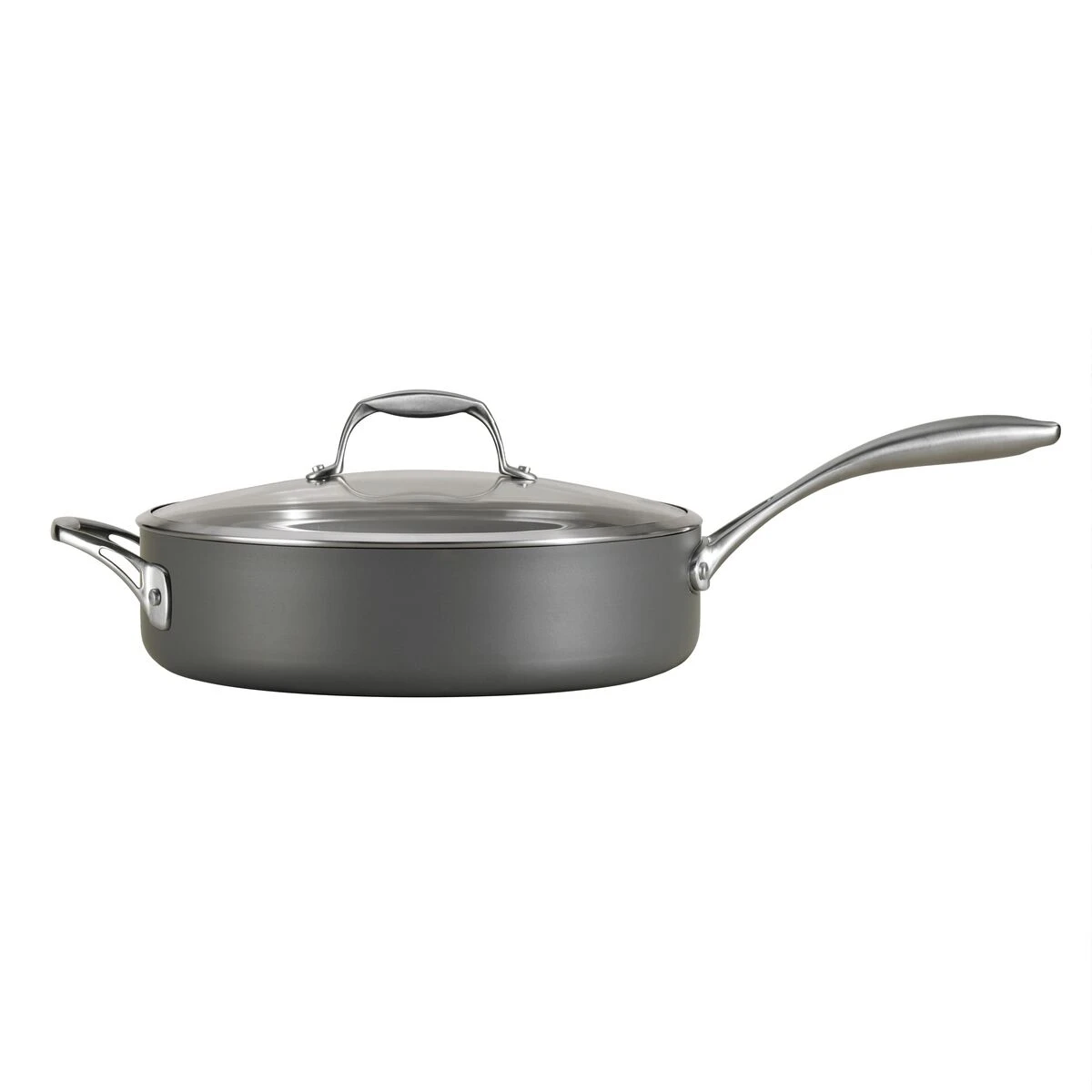 Tramontina 5.5 Qt Hard Anodized Aluminum Covered Deep Sauté Pan 5 Tramontina 5.5 Qt Hard Anodized Aluminum Covered Deep Sauté Pan - Image 3