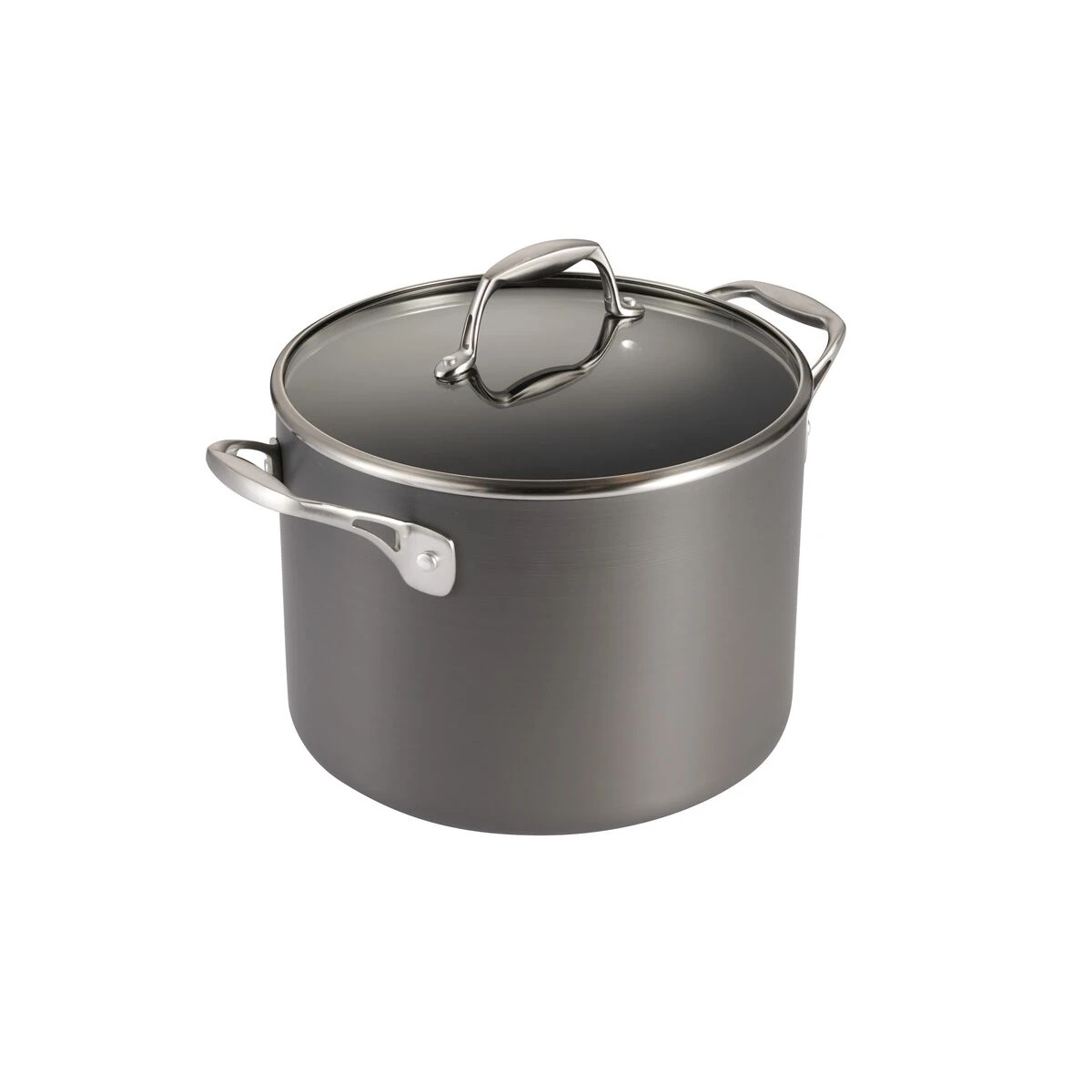 Tramontina 8 Qt Hard Anodized Aluminum Covered Stock Pot 4 Tramontina 8 Qt Hard Anodized Aluminum Covered Stock Pot - Image 2