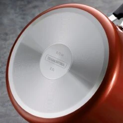 Tramontina 6 Pc Aluminum Stackable Sauce Pan Set - Metallic Red -Tramontina 80124123IXM004G