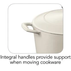 Tramontina 5.5 Qt Enameled Cast-Iron Series 1000 Covered Round Dutch Oven - Matte White -Tramontina 80131035IXI002G