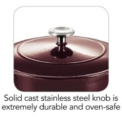 Tramontina 5.5 Qt Enameled Cast-Iron Series 1000 Covered Round Dutch Oven - Majolica Red -Tramontina 80131037IXI003G