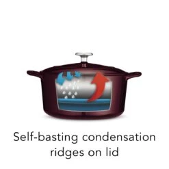 Tramontina 5.5 Qt Enameled Cast-Iron Series 1000 Covered Round Dutch Oven - Majolica Red -Tramontina 80131037IXI004G