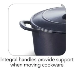 Tramontina 5.5 Qt Enameled Cast-Iron Series 1000 Covered Round Dutch Oven - Dark Blue -Tramontina 80131038IXI002G