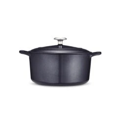 Tramontina 5.5 Qt Enameled Cast-Iron Series 1000 Covered Round Dutch Oven - Dark Blue -Tramontina 80131038IXM003G