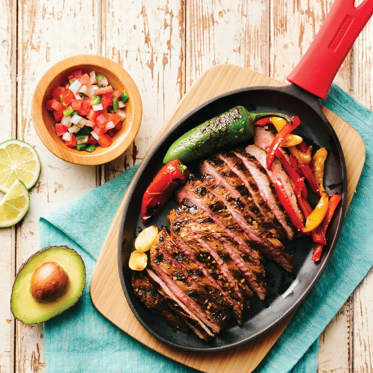 Tramontina 6 Pc Pre-seasoned Cast Iron Fajita Pan Set 3 Tramontina 6 Pc Pre-seasoned Cast Iron Fajita Pan Set