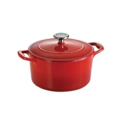 Tramontina 3.5 Qt Enameled Cast-Iron Series 1000 Covered Round Dutch Oven - Gradated Red -Tramontina 80131046IXM001G