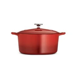 Tramontina 5.5 Qt Enameled Cast-Iron Series 1000 Covered Round Dutch Oven - Gradated Red -Tramontina 80131047IXM003G