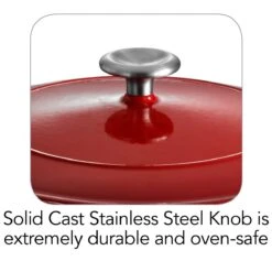 Tramontina 6.5 Qt Enameled Cast-Iron Series 1000 Covered Round Dutch Oven - Gradated Red -Tramontina 80131048IXI003G