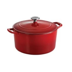 Tramontina 6.5 Qt Enameled Cast-Iron Series 1000 Covered Round Dutch Oven - Gradated Red -Tramontina 80131048IXM001G