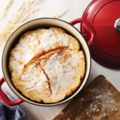 Tramontina 6.5 Qt Enameled Cast-Iron Series 1000 Covered Round Dutch Oven - Gradated Red -Tramontina 80131048IXM004G