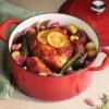 Tramontina 6.5 Qt Enameled Cast-Iron Series 1000 Covered Round Dutch Oven - Gradated Red -Tramontina 80131048PRM001G