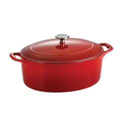 Tramontina 7 Qt Enameled Cast-Iron Series 1000 Covered Oval Dutch Oven - Gradated Red 15 Tramontina 7 Qt Enameled Cast-Iron Series 1000 Covered Oval Dutch Oven - Gradated Red -Tramontina 80131052IXM002G