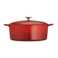 Tramontina 7 Qt Enameled Cast-Iron Series 1000 Covered Oval Dutch Oven - Gradated Red 14 Tramontina 7 Qt Enameled Cast-Iron Series 1000 Covered Oval Dutch Oven - Gradated Red -Tramontina 80131052IXM003G