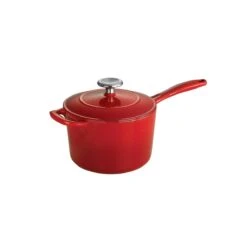 Tramontina 2.5 Qt Enameled Cast-Iron Series 1000 Covered Sauce Pan - Gradated Red 14 Tramontina 2.5 Qt Enameled Cast-Iron Series 1000 Covered Sauce Pan - Gradated Red -Tramontina 80131060IXM001G