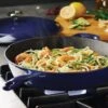 Tramontina 12 In Enameled Cast-Iron Series 1000 Covered Skillet - Gradated Cobalt 2 Tramontina 12 In Enameled Cast-Iron Series 1000 Covered Skillet - Gradated Cobalt -Tramontina 80131068PRM001G