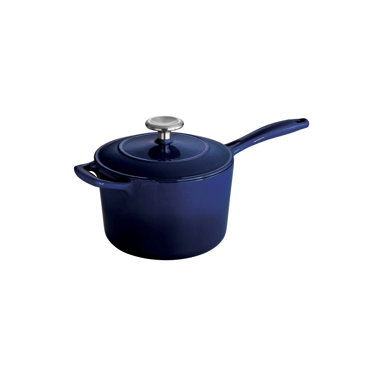 Tramontina 2.5 Qt Enameled Cast-Iron Series 1000 Covered Sauce Pan - Gradated Cobalt 8 Tramontina 2.5 Qt Enameled Cast-Iron Series 1000 Covered Sauce Pan - Gradated Cobalt - Image 6