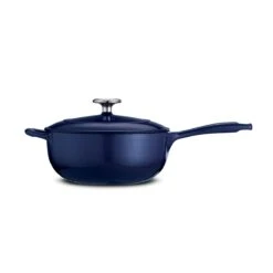 Tramontina 3 Qt Enameled Cast-Iron Series 1000 Covered Saucier - Gradated Cobalt 12 Tramontina 3 Qt Enameled Cast-Iron Series 1000 Covered Saucier - Gradated Cobalt -Tramontina 80131071IXM003G