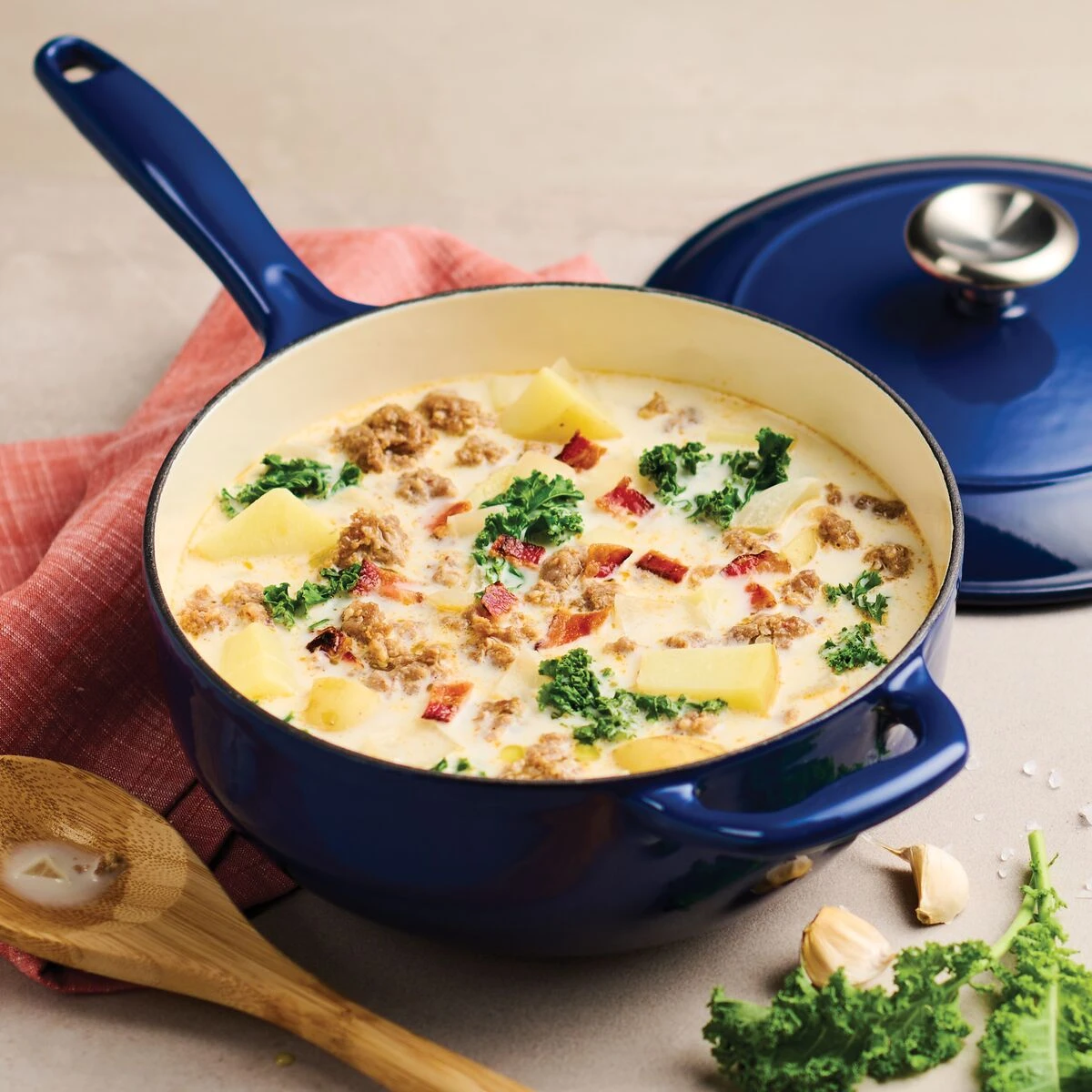 Tramontina 3 Qt Enameled Cast-Iron Series 1000 Covered Saucier - Gradated Cobalt 3 Tramontina 3 Qt Enameled Cast-Iron Series 1000 Covered Saucier - Gradated Cobalt