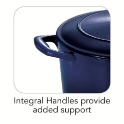 Tramontina 3.5 Qt Enameled Cast-Iron Series 1000 Covered Round Dutch Oven - Gradated Cobalt -Tramontina 80131074IXI002G