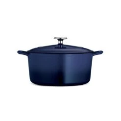 Tramontina 5.5 Qt Enameled Cast-Iron Series 1000 Covered Round Dutch Oven - Gradated Cobalt -Tramontina 80131075IXM003G