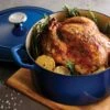 Tramontina 5.5 Qt Enameled Cast-Iron Series 1000 Covered Round Dutch Oven - Gradated Cobalt -Tramontina 80131075PRM001G