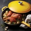 Tramontina 12 In Enameled Cast Iron Covered Skillet - Sunrise -Tramontina 80131083PRM001G