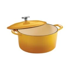 Tramontina 5.5 Qt Enameled Cast Iron Round Dutch Oven - Sunrise -Tramontina 80131086PDM001G
