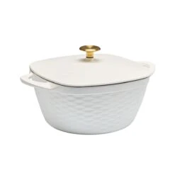 Tramontina Prisma 7 Qt Enameled Cast Iron Covered Square Dutch Oven - Matte White -Tramontina 80131107IXM003G