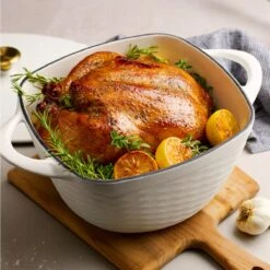 Tramontina Prisma 7 Qt Enameled Cast Iron Covered Square Dutch Oven - Matte White -Tramontina 80131107IXM005G