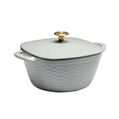 Tramontina Prisma 7 Qt Enameled Cast Iron Covered Square Dutch Oven - Matte Gray -Tramontina 80131108IXM002G