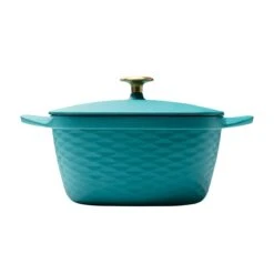 Tramontina Prisma 7 Qt Enameled Cast Iron Covered Square Dutch Oven - Matte Teal -Tramontina 80131109IXM002G