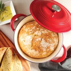 Tramontina 7 Qt Enameled Cast Iron Covered Tall Round Dutch Oven - Red -Tramontina 80131134IXM002G