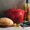 Tramontina 7 Qt Enameled Cast Iron Covered Tall Round Dutch Oven - Red -Tramontina 80131134PRM001G